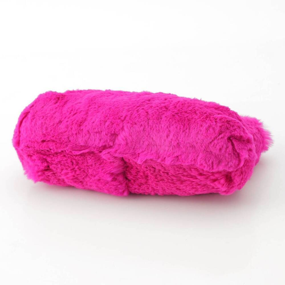 Chanel Lapin Rabbit Fur Coco Mark Chain Shoulder Bag Vivid Pink - Picture 5 of 10